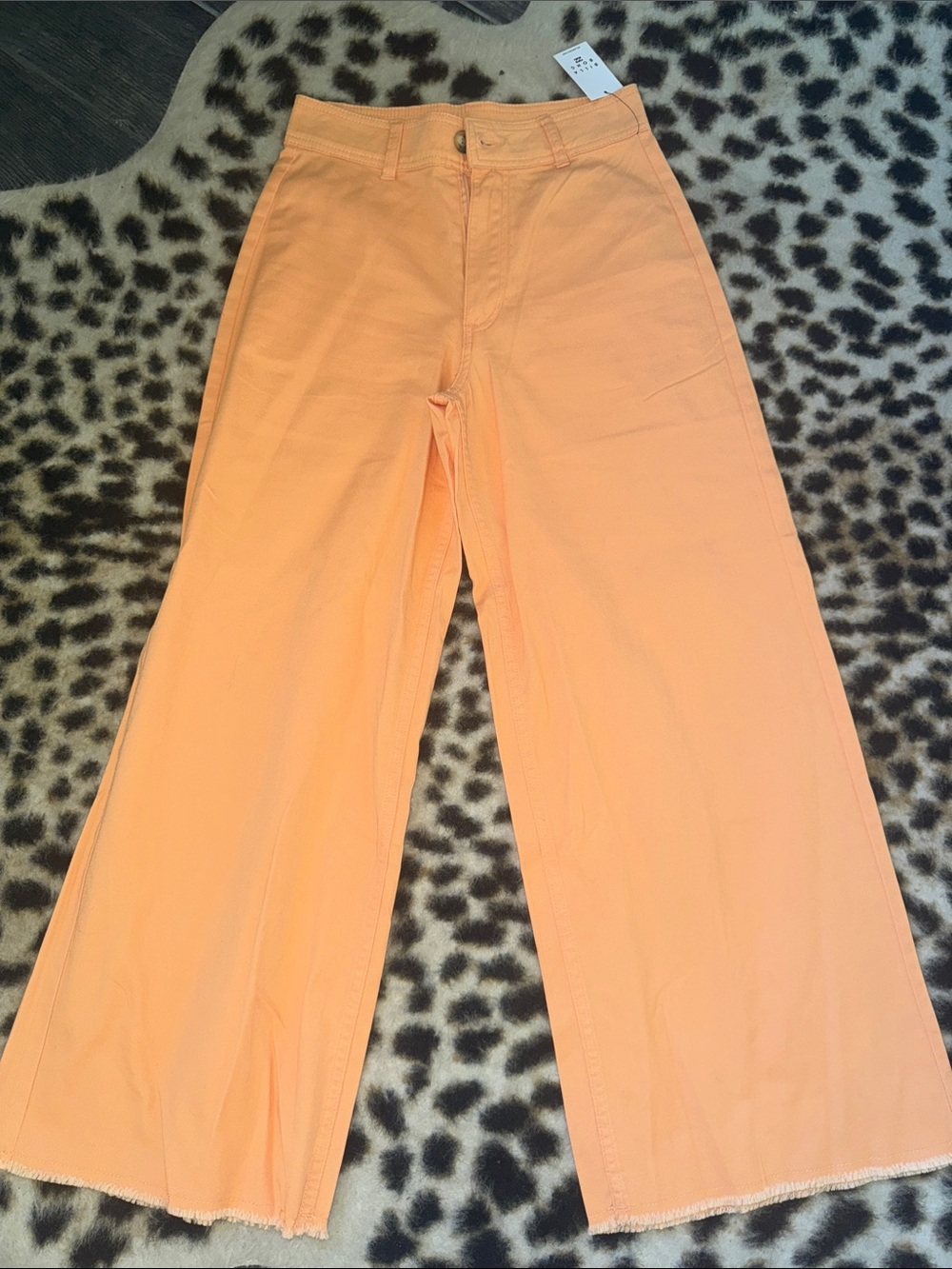 Billabong Wide-Leg Jeans in Peach